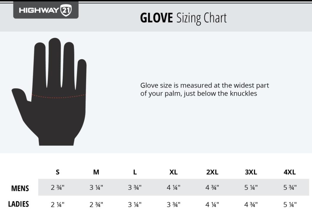 Product sizing chart
