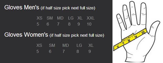 Product sizing chart