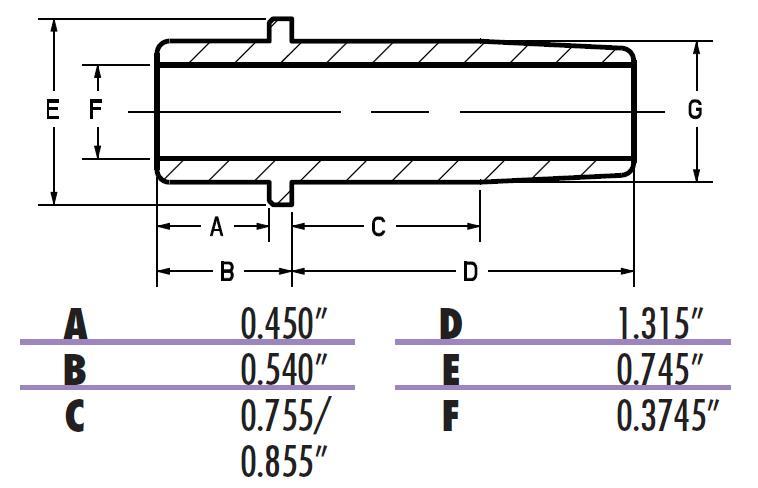 Product sizing chart